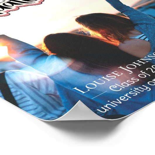 Abschluss Announcement Class 2023 Poster (Ecke)