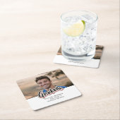 Abschluss Announcement Class 2023 Rechteckiger Pappuntersetzer (Vor Ort)