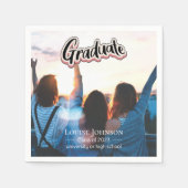 Abschluss Announcement Class 2023 Serviette (Vorderseite)