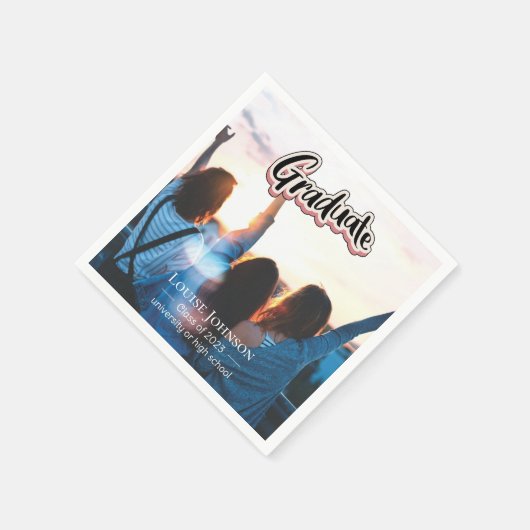 Abschluss Announcement Class 2023 Serviette (Ecke)