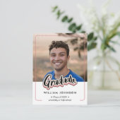 Abschluss Announcement Class of 2023 Postcard Postkarte (Stehend Vorderseite)