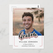 Abschluss Announcement Class of 2023 Postcard Postkarte (Vorne/Hinten)