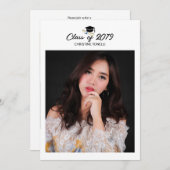 Abschluss-Announctions-Karte Ankündigung (Vorne/Hinten)