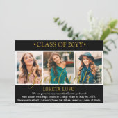 Abschluss-Announctions-Karte Ankündigung (Stehend Vorderseite)