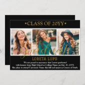 Abschluss-Announctions-Karte Ankündigung (Vorne/Hinten)