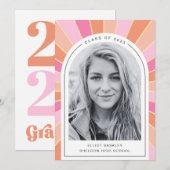 Abschluss-Announctions-Karte | Girl Grad Card Einladung (Vorne/Hinten)