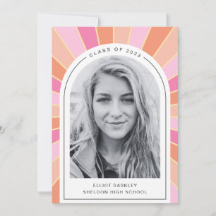 Abschluss-Announctions-Karte Girl Grad Card Einladung