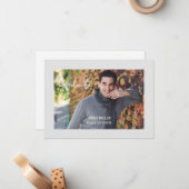 Abschluss-Announctions-Karte Mitteilungskarte (Vorderseite/Rückseite Beispiel)