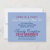 Abschluss Annouoncement Einladung Ribbon Banner (Rückseite)