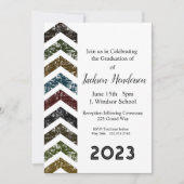 Abschluss Arrow Invitation Class of 2023 Einladung (Vorderseite)