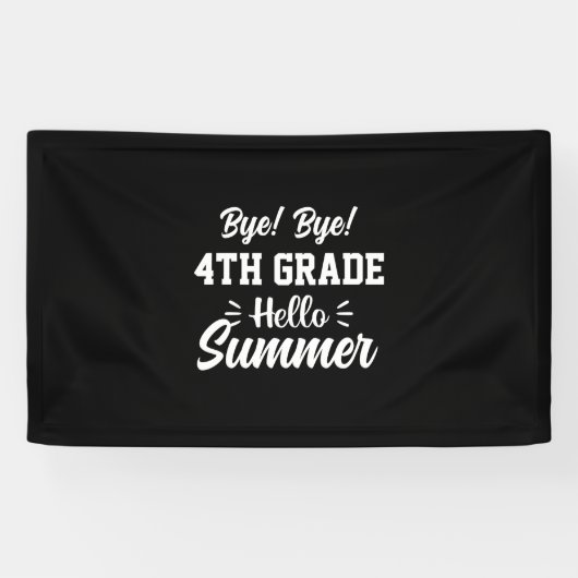 Abschluss Art | 4. Klasse Hallo Sommer Banner (Horizontal)