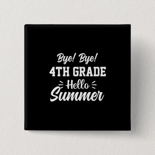 Abschluss Art | 4. Klasse Hallo Sommer Button (Vorderseite)