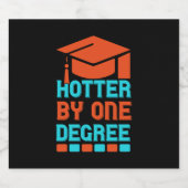 Abschluss Art Hotter nach einem Grad Schaumweinetikett (Einzelnes Label)