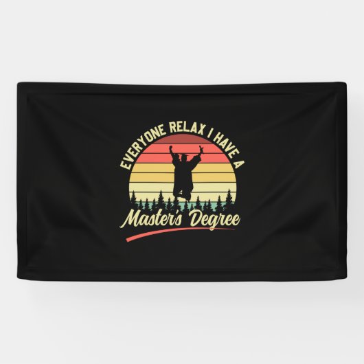 Abschluss Art | Ich habe einen Master-Abschluss Banner (Horizontal)