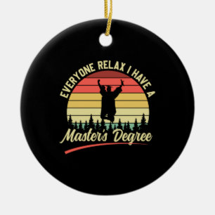 Abschluss Art Ich habe einen Master-Abschluss Keramik Ornament