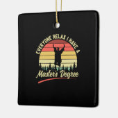 Abschluss Art | Ich habe einen Master-Abschluss Keramikornament (Links)