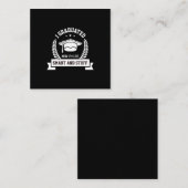 Abschluss Art | Jetzt bin ich wie intelligent Mitteilungskarte (Vorne/Hinten)