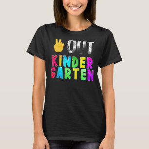 Abschluss Art Peace Sign Gib Kindergarten D T-Shirt