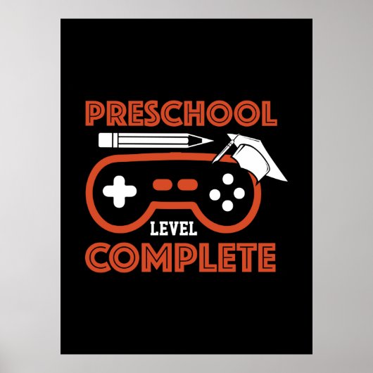 Abschluss Art | Schulstufe abgeschlossen Poster (Vorne)