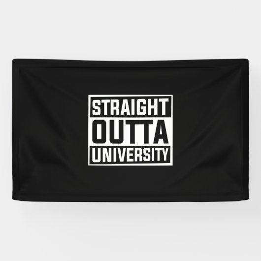 Abschluss Art | Straight Outta University Banner (Horizontal)