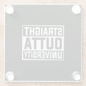 Abschluss Art | Straight Outta University Glasuntersetzer (Rückseite)