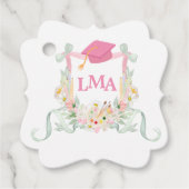 Abschluss Artist Monogram Geschenkanhänger (Vorderseite)