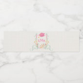 Abschluss Artist Monogram Wasserflaschenetikett (Einzelnes Label)