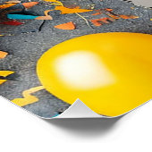 Abschluss Artwork mit Balloons Poster (Ecke)
