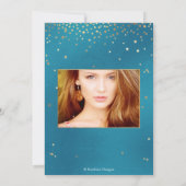 Abschluss, auf den Sternen Einladung wünschen (Rückseite)