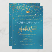 Abschluss, auf den Sternen Einladung wünschen (Vorne/Hinten)