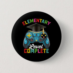 Abschluss auf Grundschulniveau Gaming Gamer Button