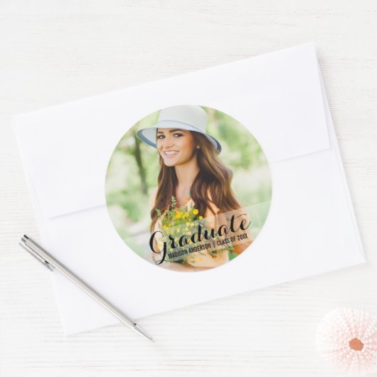 Abschluss Aufkleber für moderne Fotos (Umschlag)