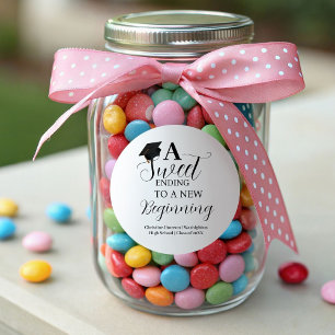 Abschluss Aufkleber süß bis zum Neuanfang