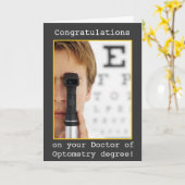 Abschluss - Augen-Doktor Optometrie Karte (Gelbe Blume)