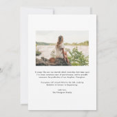 Abschluss aus Foto-Muster (grün und weiß) Ankündigung (Rückseite)