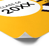 Abschluss aus gelb gekrümmten Rahmen mit Foto Poster (Ecke)