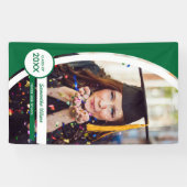 Abschluss aus grün gekrümmten Rahmen Foto Banner (Horizontal)