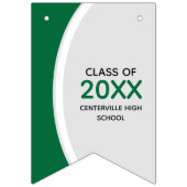 Abschluss aus grün gekrümmten Rahmen Foto Wimpelkette (Erste Fahne)