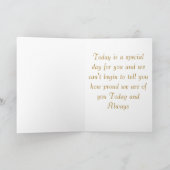 Abschluss aus Mama und Vater Karte (Innenseite)