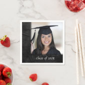 Abschluss aus schwarzem Leder Serviette (Beispiel)