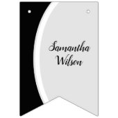 Abschluss aus schwarzem Rahmen mit Foto Wimpelkette (Dritte Fahne)