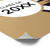 Abschluss aus vergoldetem Rahmen für Foto Poster (Ecke)