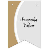 Abschluss aus vergoldetem Rahmen für Foto Wimpelkette (Dritte Fahne)