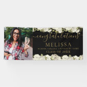 Abschluss aus weißem, schwarzem Foto Banner (Horizontal)