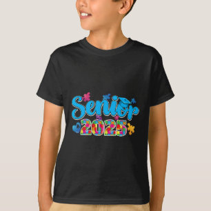 Abschluss Autistische Studentin Senior 2025 Autism T-Shirt
