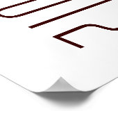 Abschluss-Autogrammkarte Poster (Ecke)