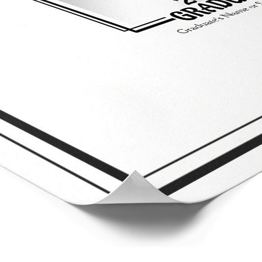 Abschluss Autograph Keepake Print Poster (Ecke)