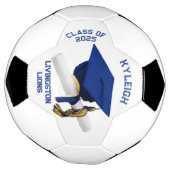 Abschluss Autograph Soccer Ball - Royal Blue (Gedreht)