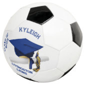 Abschluss Autograph Soccer Ball - Royal Blue (Dreiviertel)