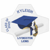 Abschluss Autograph Soccer Ball - Royal Blue (Flach)